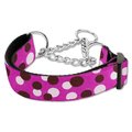 Unconditional Love Confetti Dots Nylon Collar Martingale Fuchia Medium UN905757